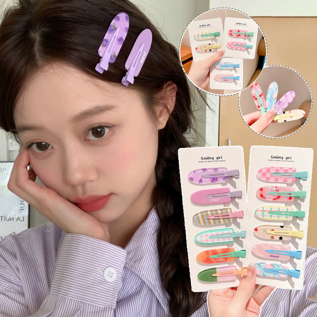 Jojo COCO กิ๊บติดผม ลายน้ําผลไม้น่ารัก ไร้รอยต่อ สําหรับผู้หญิง