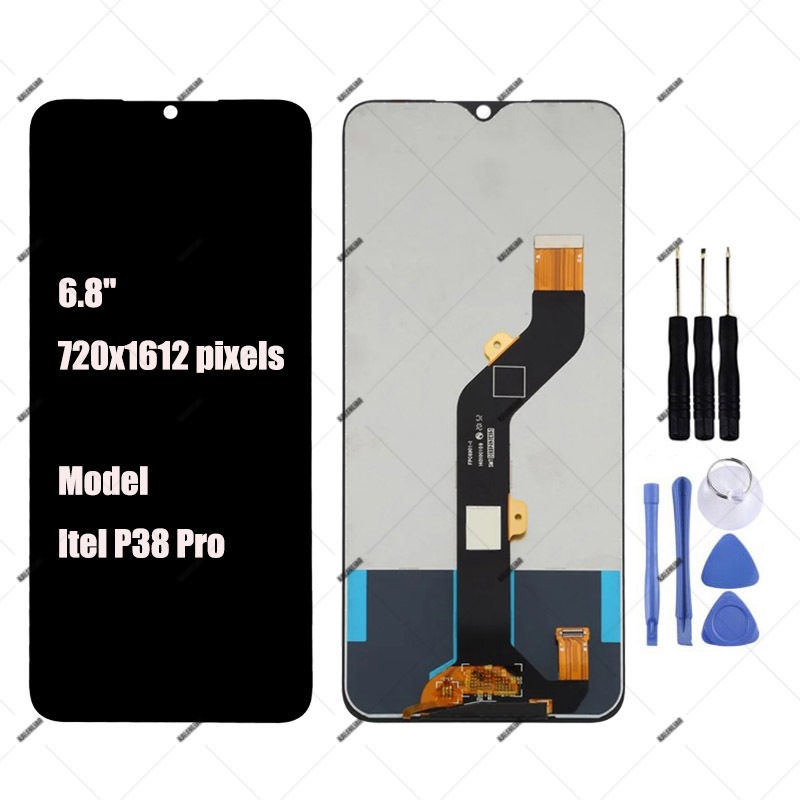 สําหรับ Itel P38 P38 Pro Vision 3 Plus จอแสดงผล LCD Touch Screen Digitizer Assembly Replacement