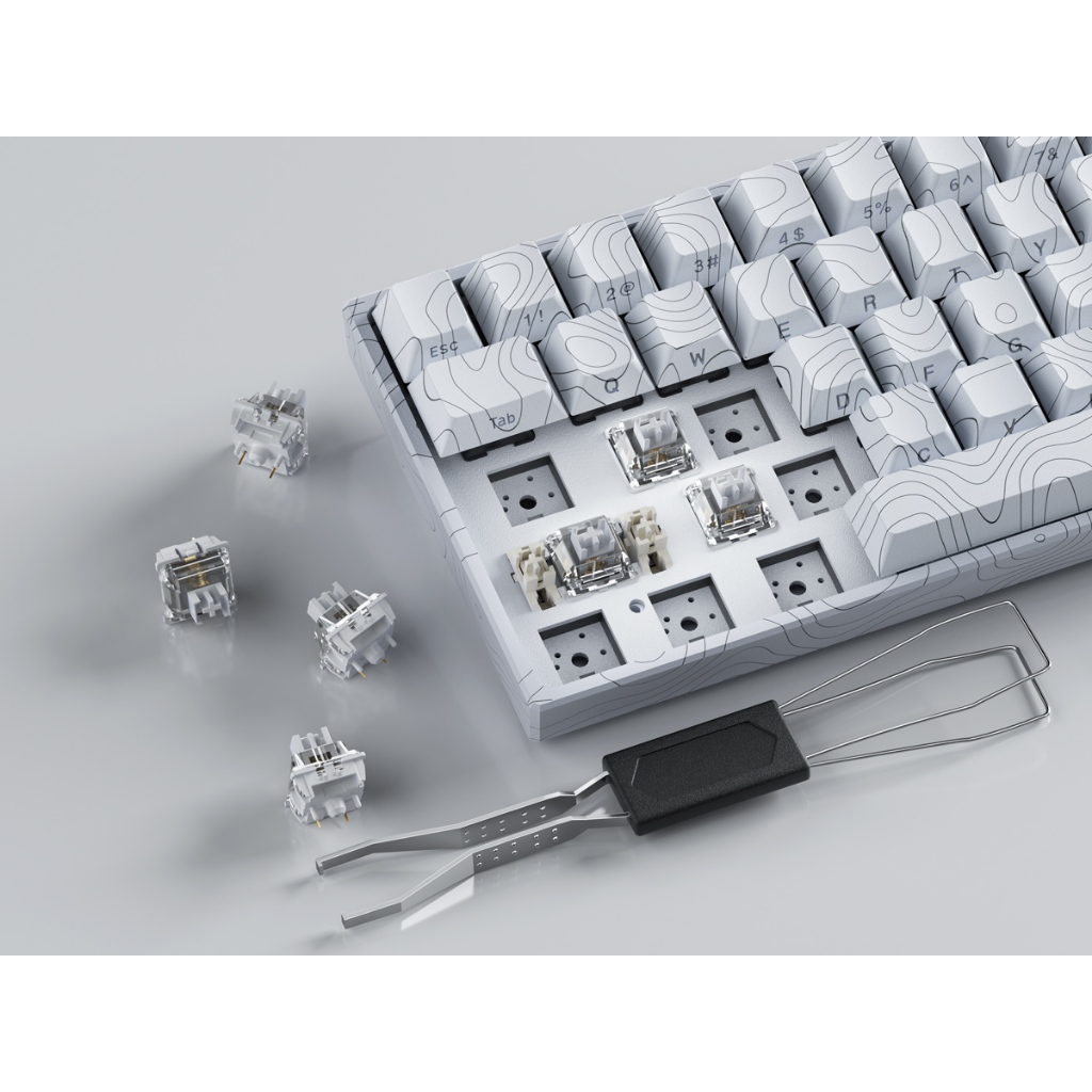 XVX M61 Pro Topographic 61 Keys Tri-Mode Mechanical keyboard คีย์บอร์ดเกม