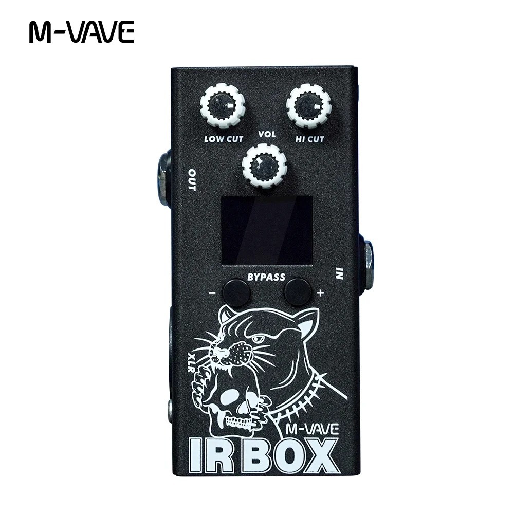 M-vave IR Box Pedal 32 Presets 24bit,IR Cab Impulse Response Cabinets ลําโพงจําลองกีตาร์ Bass Effect
