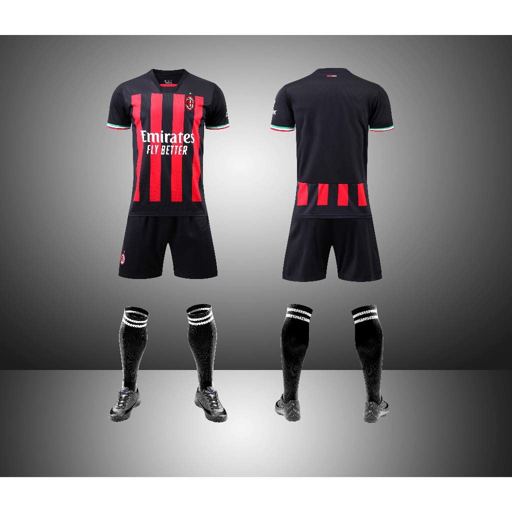 2022/23 #9 เสื้อเบลาส์ #11 Ibrahimovic #17 R.leao #22 เสื้อกีฬาฟุตบอล KAKA AC ชุดยูนิฟอร์ม สามารถปรับแต่งได้ ของใช้ในบ้าน