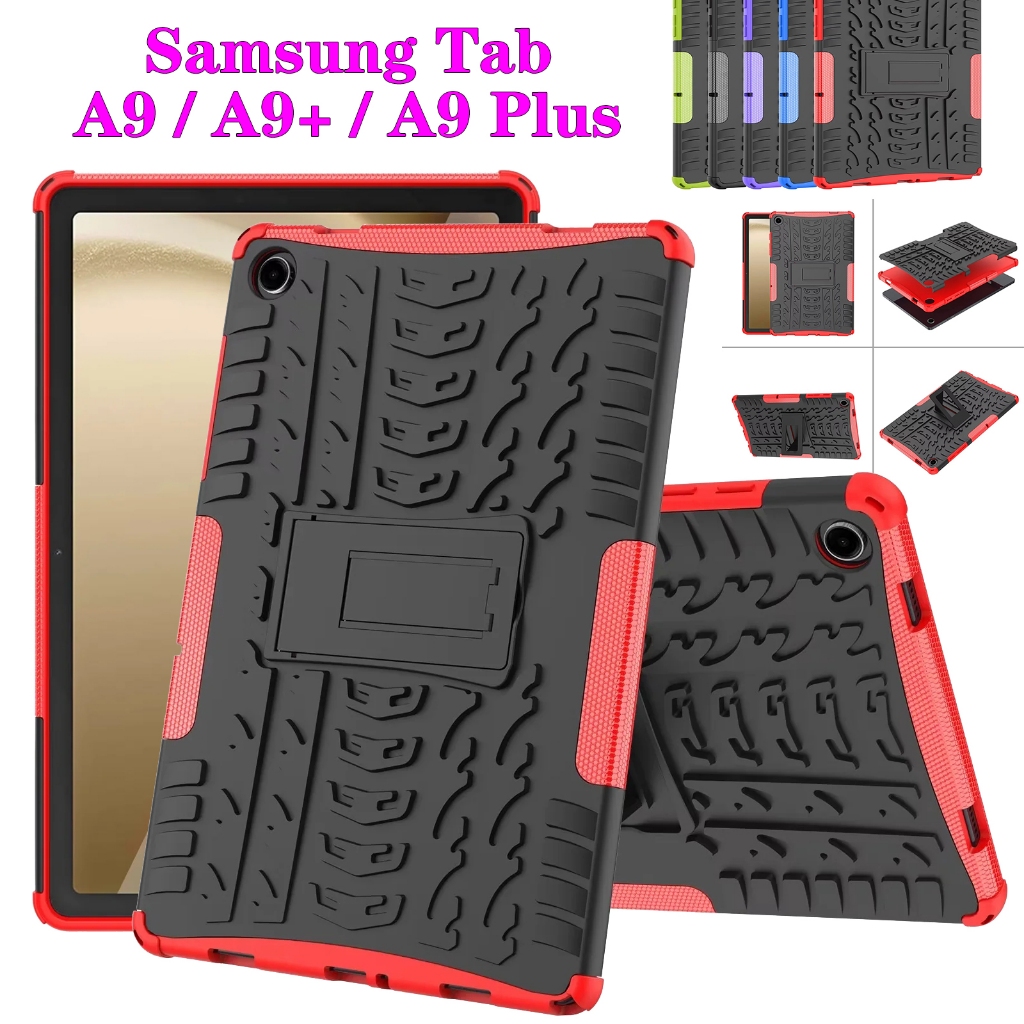 เคสแท็บเล็ต กันกระแทก พร้อมขาตั้ง ปรับได้ สําหรับ Samsung Galaxy Tab A9 8.7 นิ้ว 2023 A9 Plus A9+ 11.0 นิ้ว SM-X210 SM-X215 SM-X216B SM-X110 SM-X115