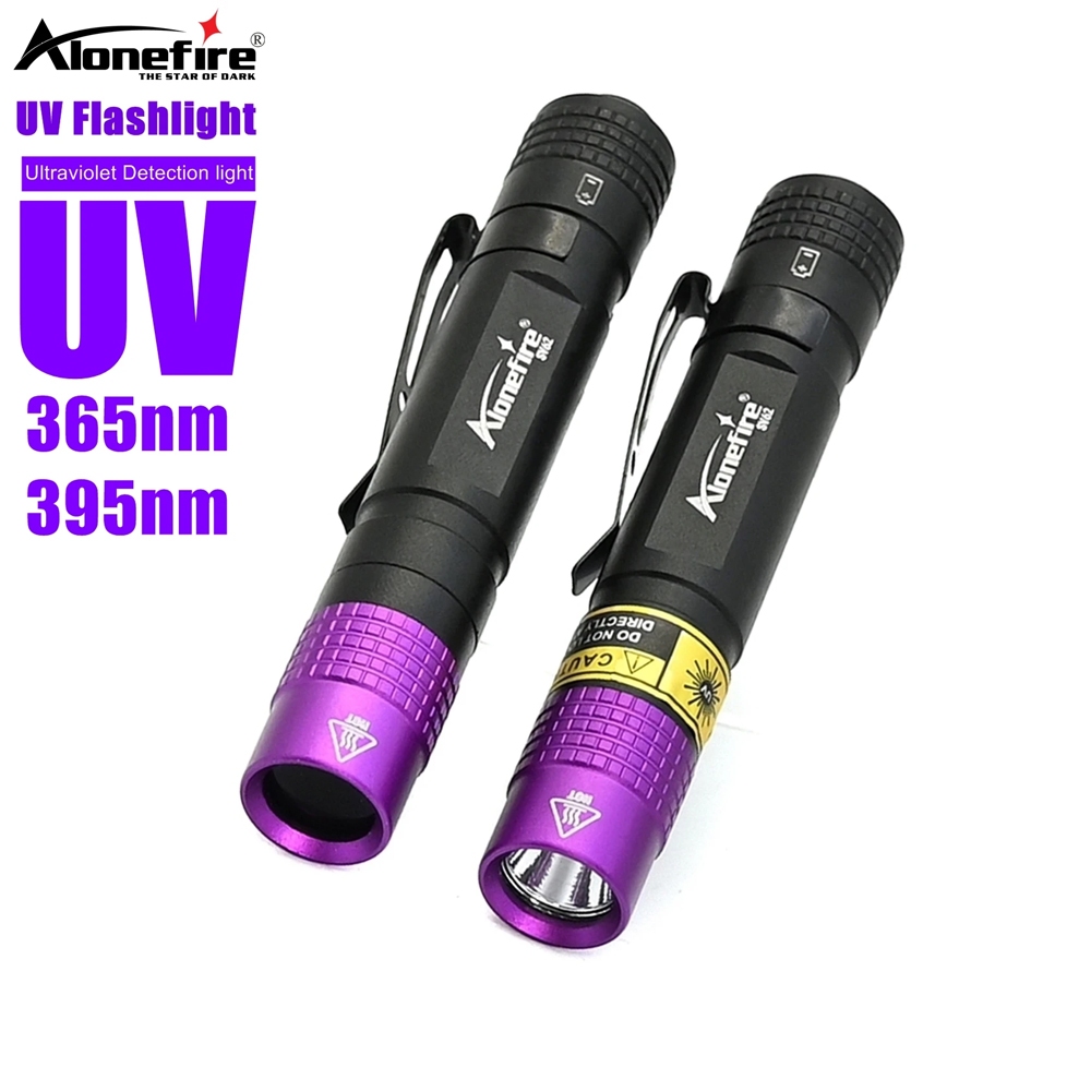 Alonefire SV62 365/395nm ไฟฉาย Uv อัลตราไวโอเลต ขนาดเล็ก มองไม่เห็น ตรวจจับคราบ สําหรับสัตว์เลี้ยง