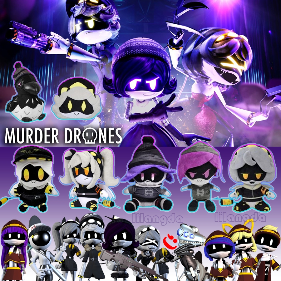 25 ซม. 9.8 นิ้ว  Murder DRONES ของเล่นตุ๊กตา Game MURDER DRONES 3 Uzi Doorman Serial ของเล่น ของขวัญ