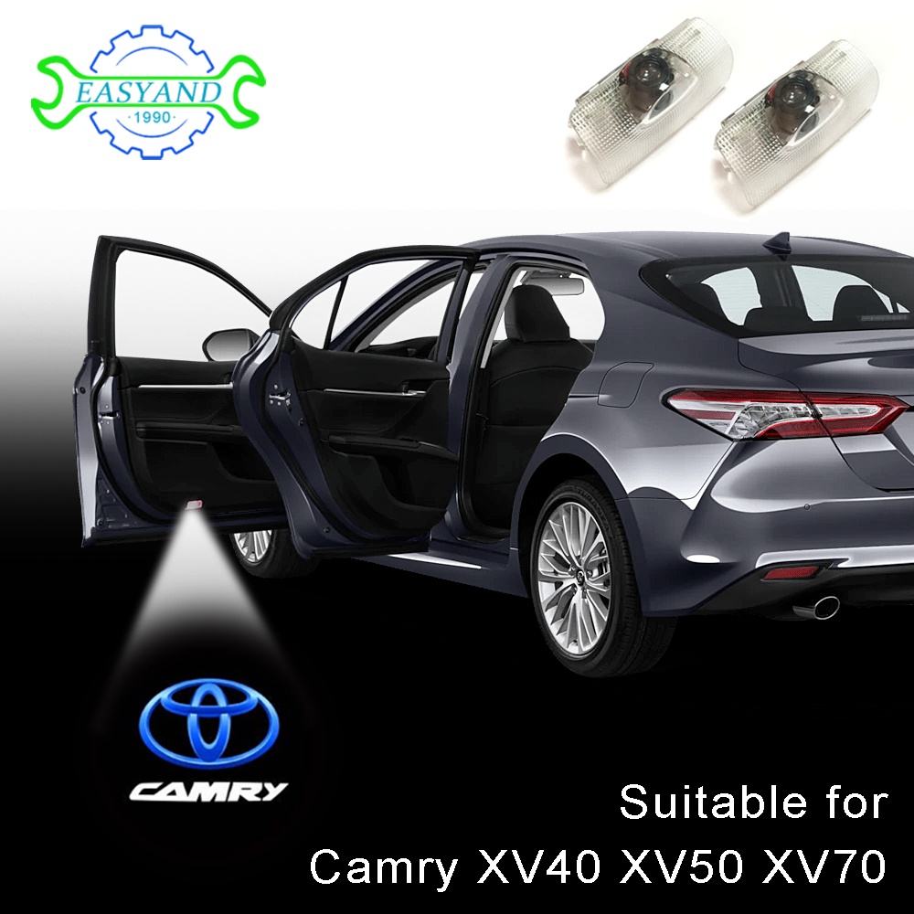 ไฟโปรเจคเตอร์ LED ติดประตูรถยนต์ สําหรับ Toyota Camry XV50 XV70 2 ชิ้น