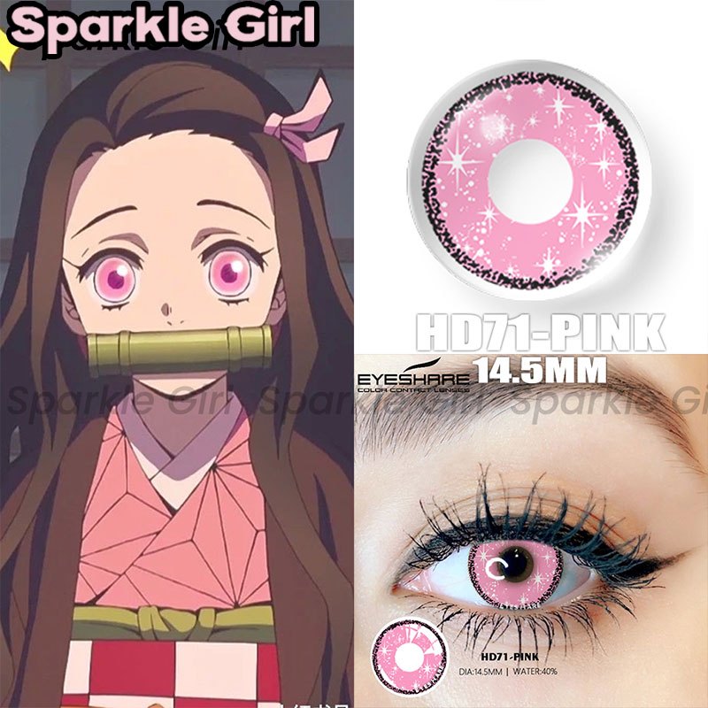 SparkleGirl🎀 คอนแทคเลนส์คอสเพลย์ ใช้ได้หนึ่งปี 1 คู่ Cosplay คอสเพลย์ บิ๊กอาย14.5MM