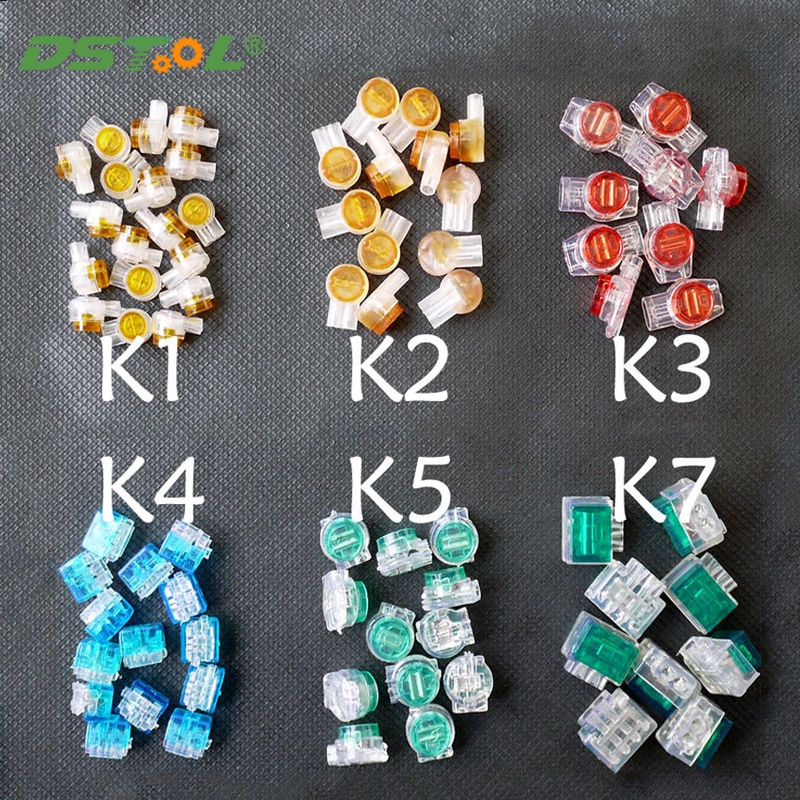 2/10 ชิ้น K1 K2 K3 K5 K7 Connector ลวด Splice Connector RJ45 RJ11 สายไฟ Ethernet โทรศัพท์สาย UY2 สาย