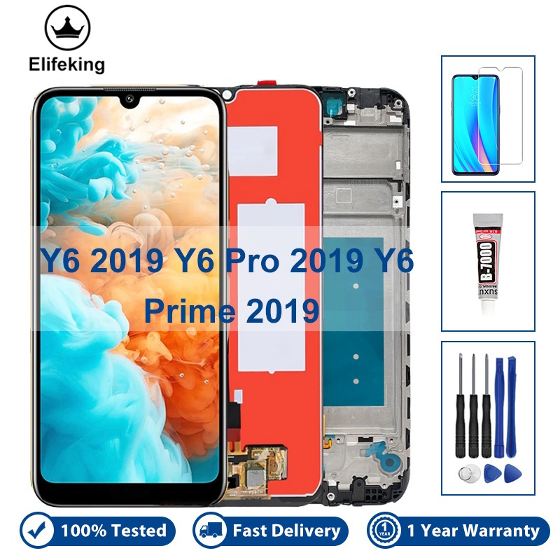 คุณภาพดี LCD สําหรับ Huawei Y6 Pro Prime Y6S 2019 MRD-LX2 MRD-LX1 LX3 จอแสดงผล Touch Screen Digitize