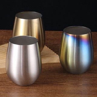 Oukeai ถ้วยน้ําสเตนเลส 304 รูปตัว U 18 ออนซ์ สําหรับใส่ไข่