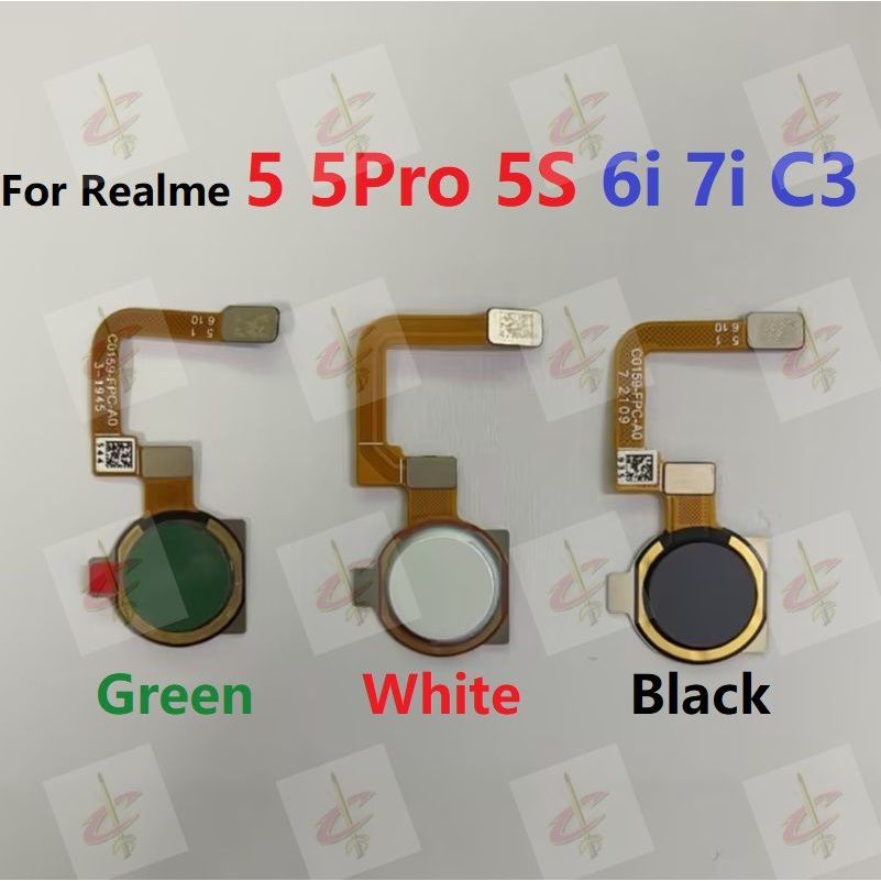 ลายนิ้วมือ แพรปุ่มโฮมสแกนนิ้ว ( Finger ) สําหรับ Realme 5 Pro 5S C3 5i 6i 7i