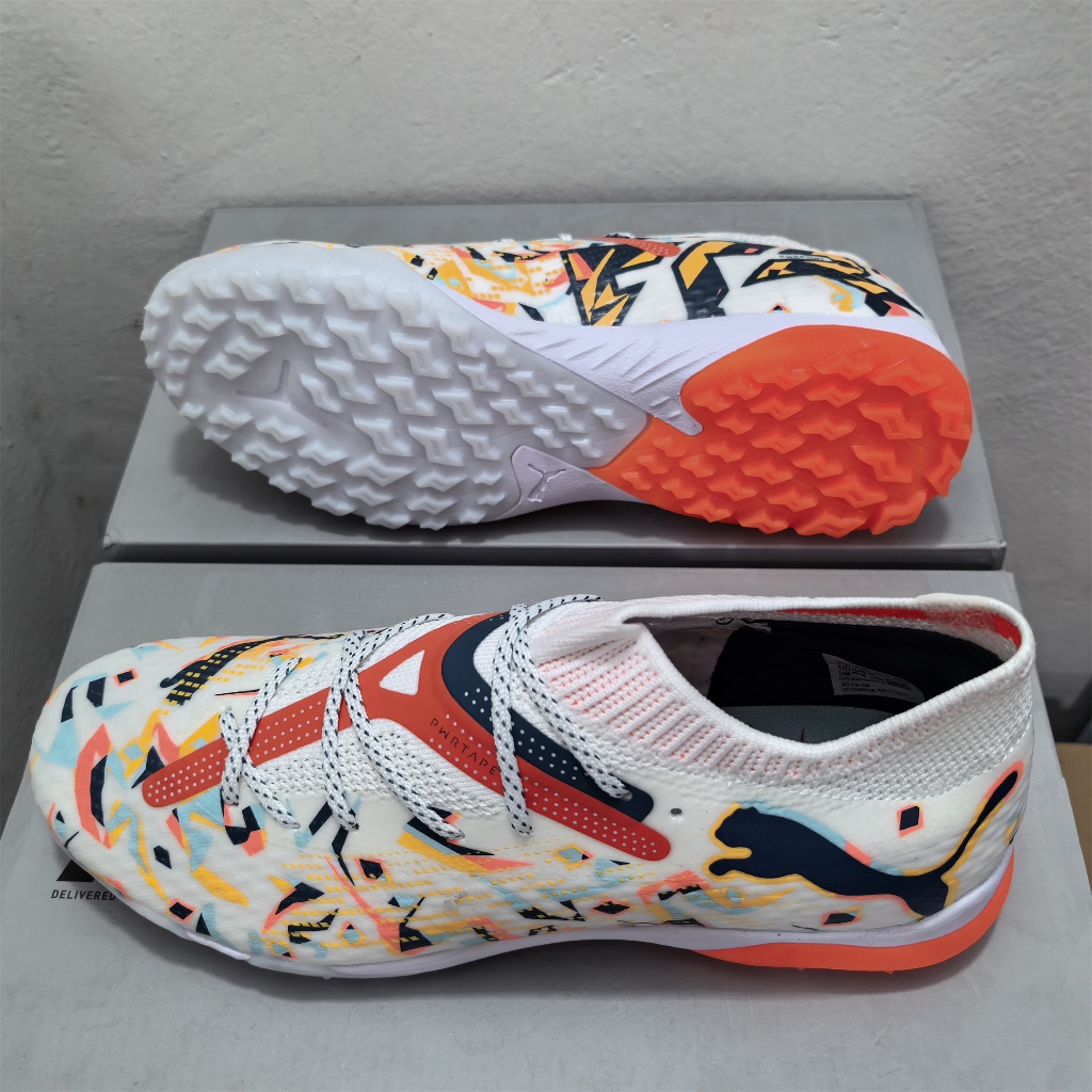 Future 7 ULTIMATE TF Turf 39-45 รองเท ้ าฟุตบอลถักกลางแจ ้ งสําหรับผู ้ ชายกันลื ่ นและทนต ่ อการสึกหรอรองเท ้ าฟุตบอล