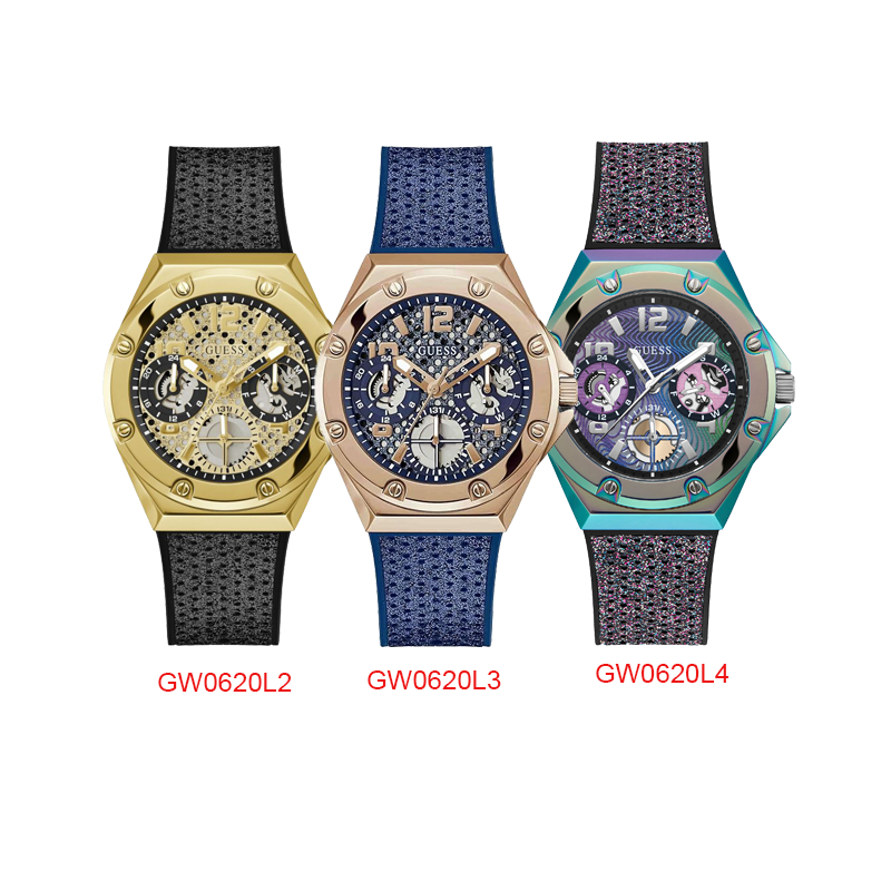 Guess Asteria Multi Dial Round Case Multi-Function Women Watch GW0620L2 GW0620L3 GW0620L4