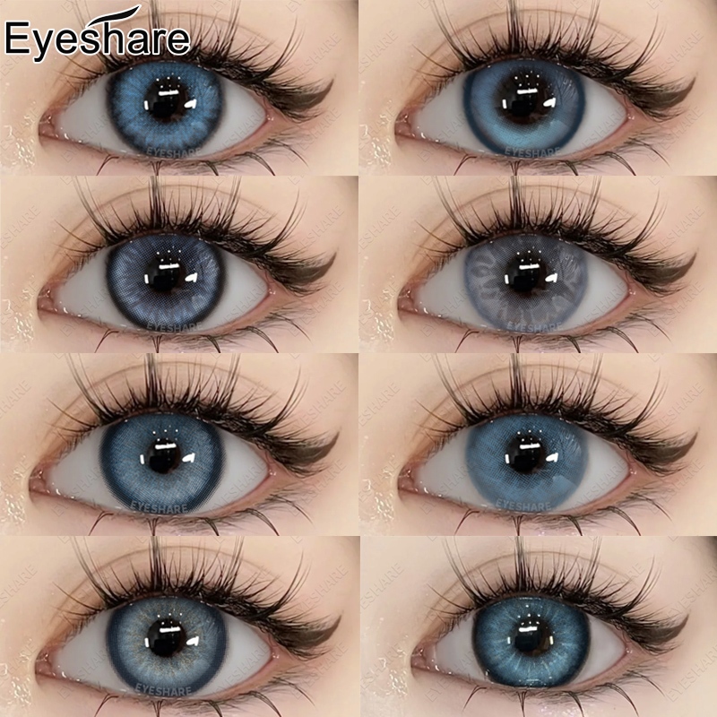 ASURA/DIAMOND/BUBBLE blue คอนแทคเลนส์ สีฟ้า คอนแทคเลนส์ทุกวัน 2ชิ้น ใช้ได้ 1ปี ธรรมชาติ หวาน เลนส์สี