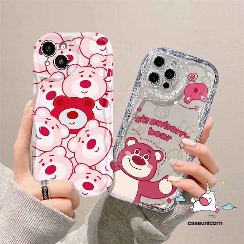 เคสโทรศัพท์มือถือแบบนิ่ม ลายการ์ตูนหมี สตรอเบอร์รี่ โบว์ มอนสเตอร์ สําหรับ Vivo Y16 Y21 Y22 Y35 Y15s Y11 Y02s V25 V25E Y31 Y51 Y91 Y15A Y15 Y33S Y20 Y21S Y30 V23 V23E Y12 Y12i Y17 T1 Y55 Y51A Y91C Y53s