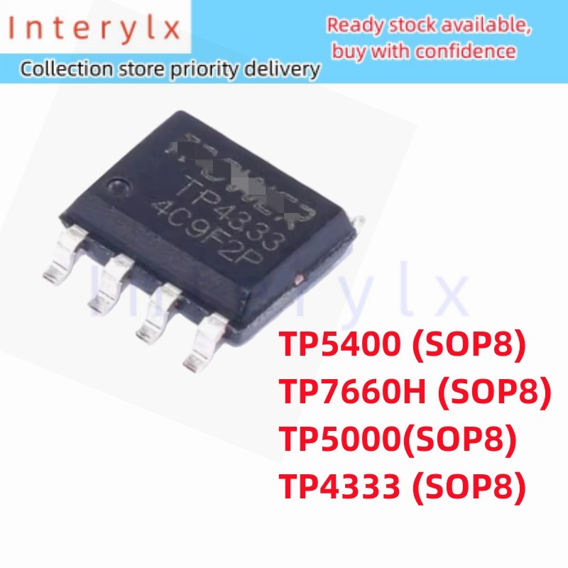 5 ชิ้น ใหม่ ชิปพาวเวอร์แบงค์ ซิงโครนัส IC TP4333 TP5400 TP7660H TP5000 4333 5400 7660H 5,000 sop-8