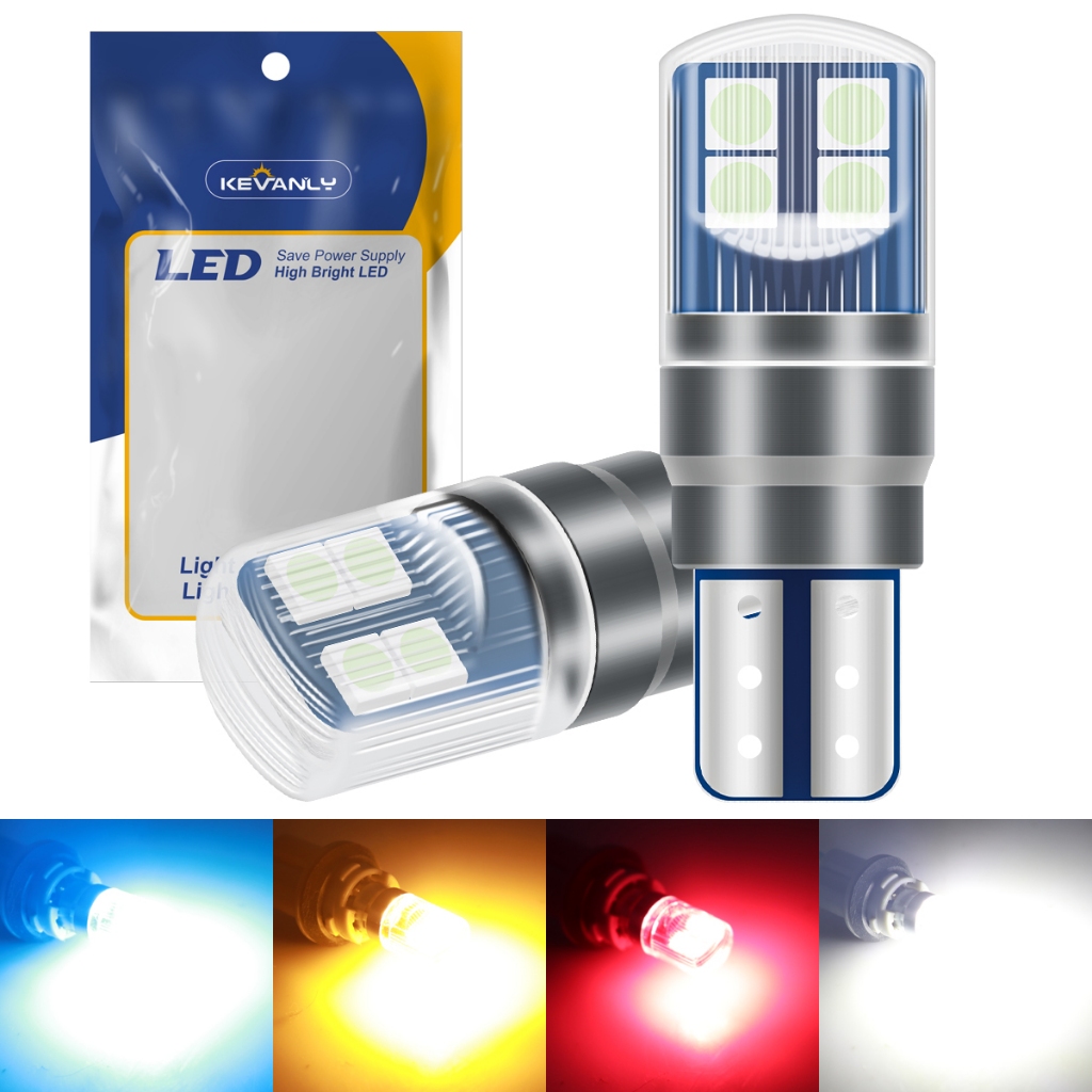 หลอดไฟเลี้ยว LED T10 T10 W5W 194 501 สว่างมาก สําหรับติดป้ายทะเบียนรถยนต์ รถจักรยานยนต์