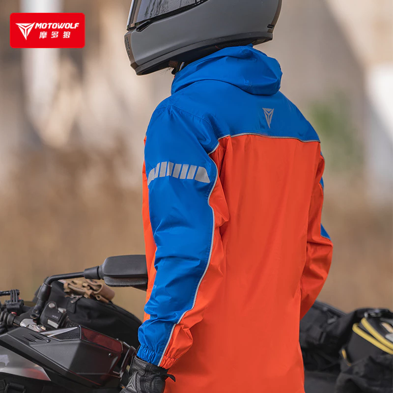MOTOWOLF 0403B เสื้อกันฝนสะท้อนแสงสำหรับรถจักรยานยนต์ thumbnail 9