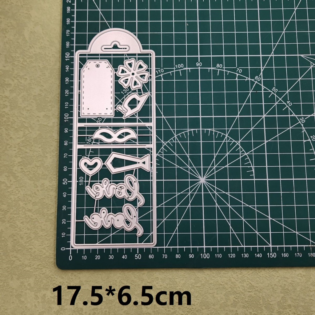 แท็กขนาดใหญ่โลหะตายตัดสําหรับสมุด,งานฝีมือทําด้วยมือ ทําเอง ลายนูนเจาะลายฉลุ