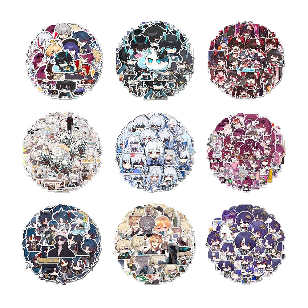 Sunsyea Honkai: Star Rail Merch Fans Collection สติกเกอร์ Argenti Blade Jing Yuan Kafka Jingliu Huo Dan Heng Gupard Luocha Fu Xuan