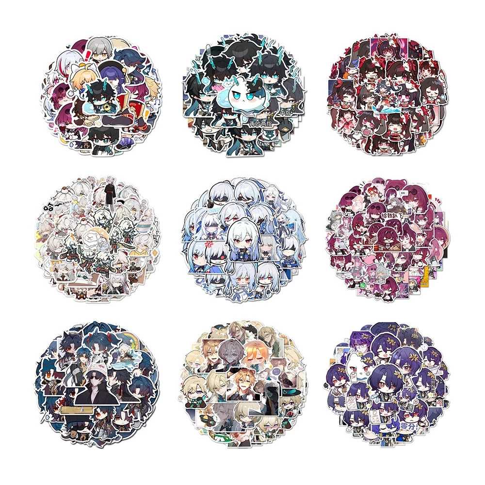 Sunsyea Honkai: Star Rail Merch Fans Collection สติกเกอร์ Argenti Blade Jing Yuan Kafka Jingliu Huo Dan Heng Gupard Luocha Fu Xuan