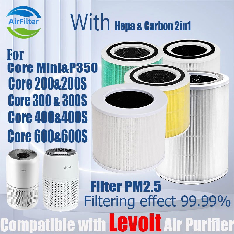 🔥ของแท้ 🔥แผ่นกรอง ไส้กรองอากาศ levoit Core200S/core300s/core p350/core mini/core 400s/core 600s air purifier Filter OEM
