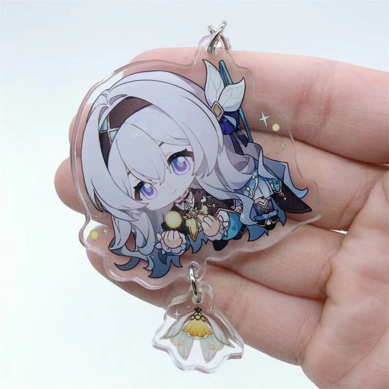 Honkai: พวงกุญแจ จี้ฟิกเกอร์อะคริลิค รูปหิ่งห้อย Star Rail Sparkle Aventurine ของขวัญ สําหรับเก็บสะสม - รูปที่ 3