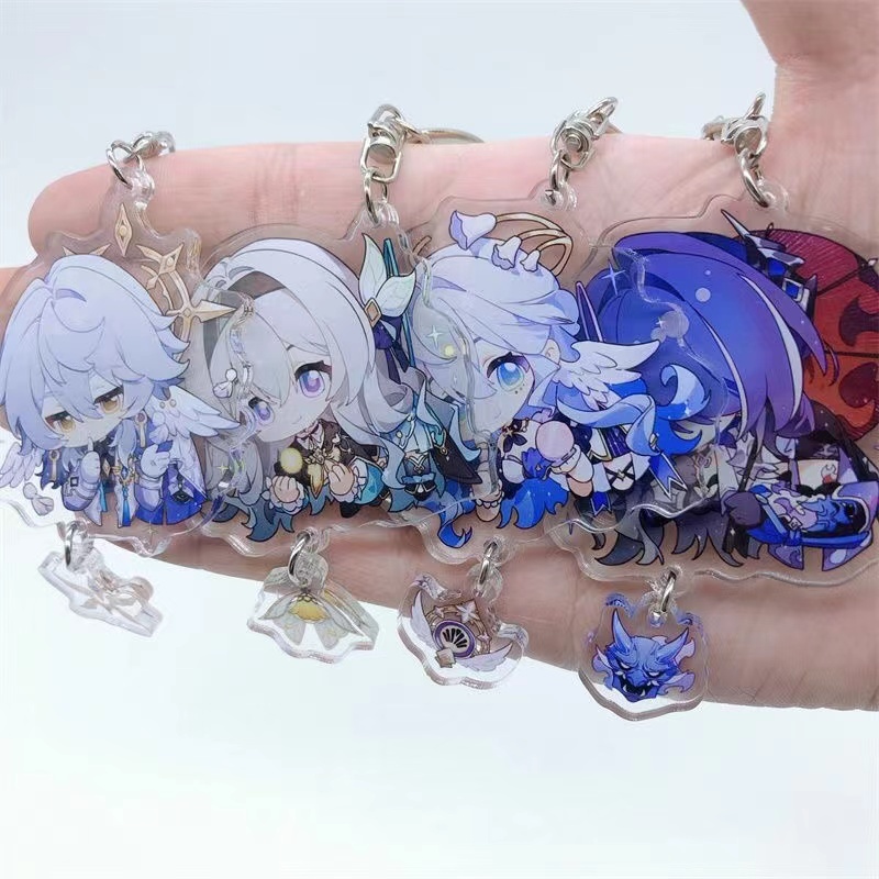 Honkai: พวงกุญแจ จี้ฟิกเกอร์อะคริลิค รูปหิ่งห้อย Star Rail Sparkle Aventurine ของขวัญ สําหรับเก็บสะสม - รูปที่ 2