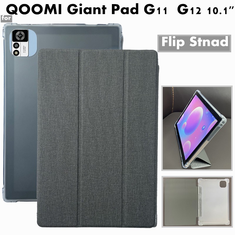 for QOOMI Giant Pad G11 Tablet 10.1 inch Faux Leather Flip Case Cover with Stand Up Function Cove Pr