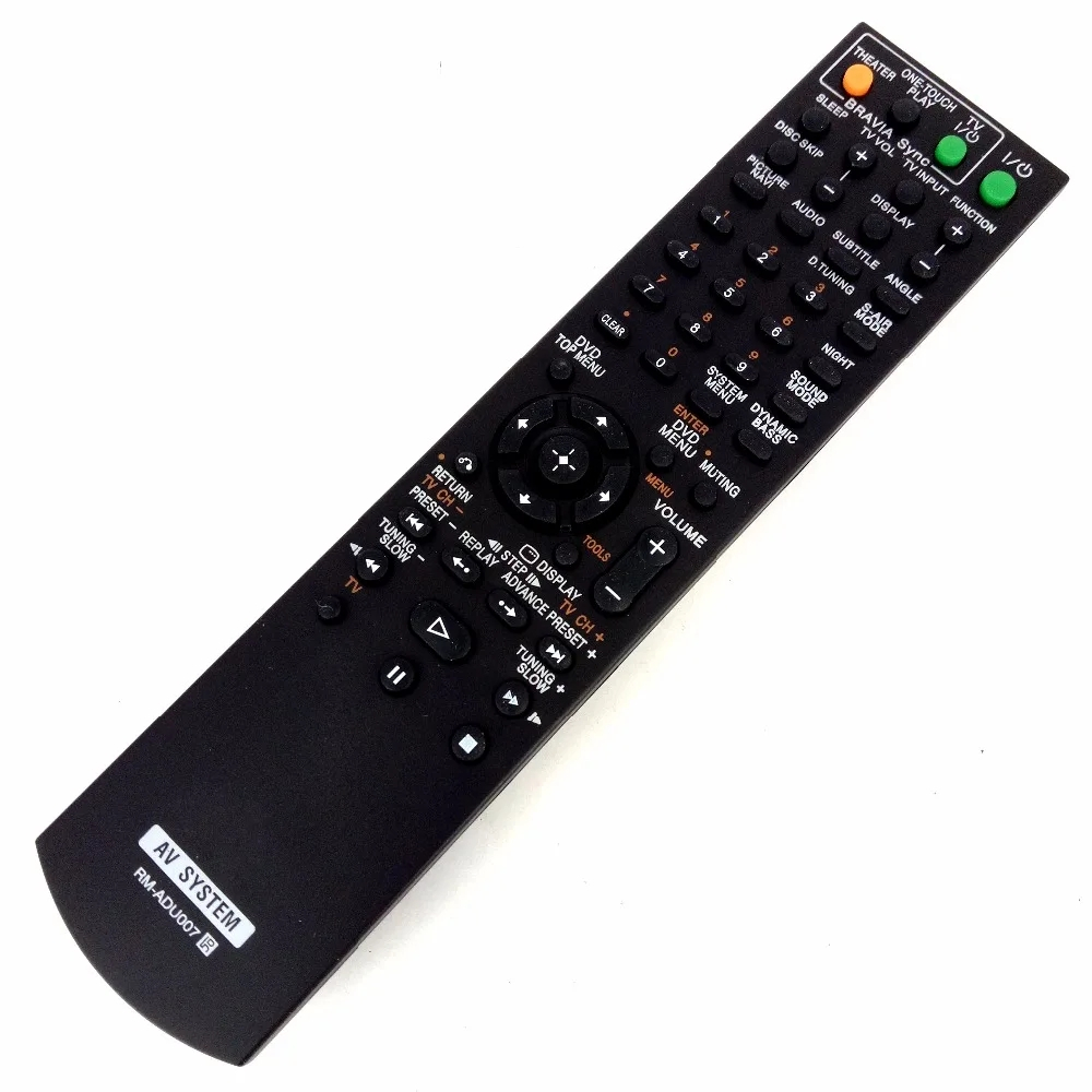 RM-ADU007 สําหรับ SONY AV ระบบรีโมทคอนโทรล DAV-HDX274 DAV-HDX275 DAV-HDX277WC HCD-HDX475 DAV-HDX576W