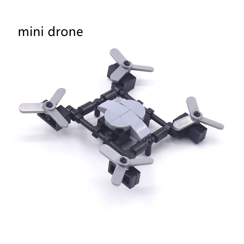 มินิquadcopter Drone MOCอนุภาคขนาดเล็กอาคารบล็อกอุปกรณ์เสริมเด็กประกอบของเล่น