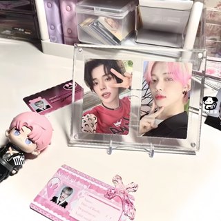 Shuangxijia กรอบรูปอะคริลิคใส แบบแม่เหล็ก สองด้าน 10 ซม. สไต…