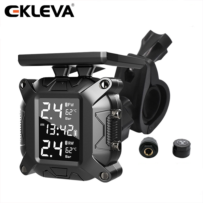 Ekleva ระบบตรวจสอบความดันลมยางรถมอเตอร์ไซค์ TPMS สําหรับรถมอเตอร์ไซด์ สกูตเตอร์ TMPS
