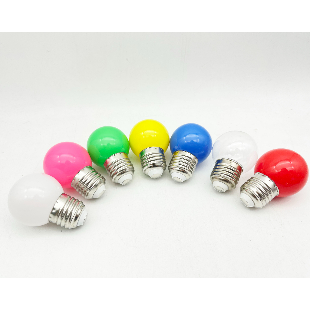 หลอดปิงปอง หลอดขั้วE27 หลอดไฟสี สินค้างานเป็นPVCตกไม่แตก - รูปที่ 3