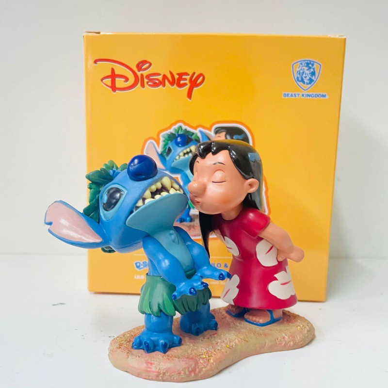 โมเดลฟิกเกอร์ Lilo & Stitch Lilo Stitch PVC ขนาด 8 ซม. 2 ชิ้น ต่อชุด