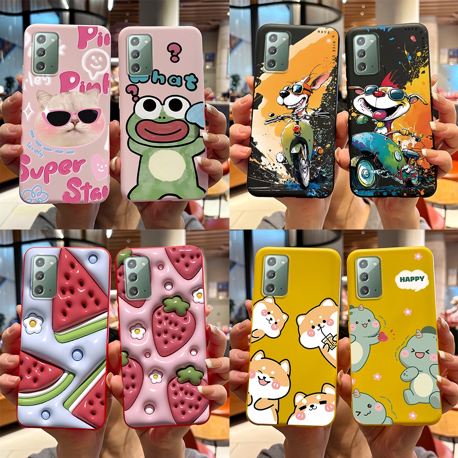 เคสโทรศัพท์ ซิลิโคนนิ่ม ผิวด้าน ลายการ์ตูน สําหรับ Samsung Note 20 Ultra Note 20 Ultra Note20 Note20Ultra 5G