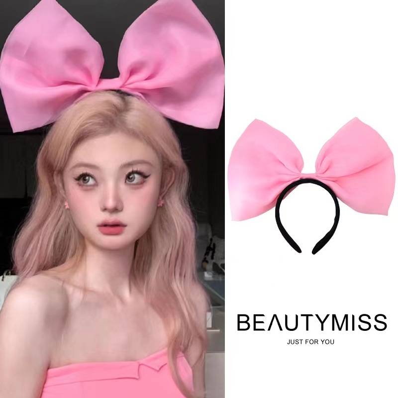 ที่คาดผมโบว์ ขนาดใหญ่ สีขาว เหมาะกับเทศกาลฮาโลวีน สําหรับผู้หญิง