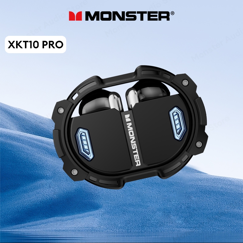 Monster XKT10 PRO หูฟังสเตอริโอไร้สาย บลูทูธ 5.3 ความจุขนาดใหญ่ คุณภาพเสียงความละเอียดสูง