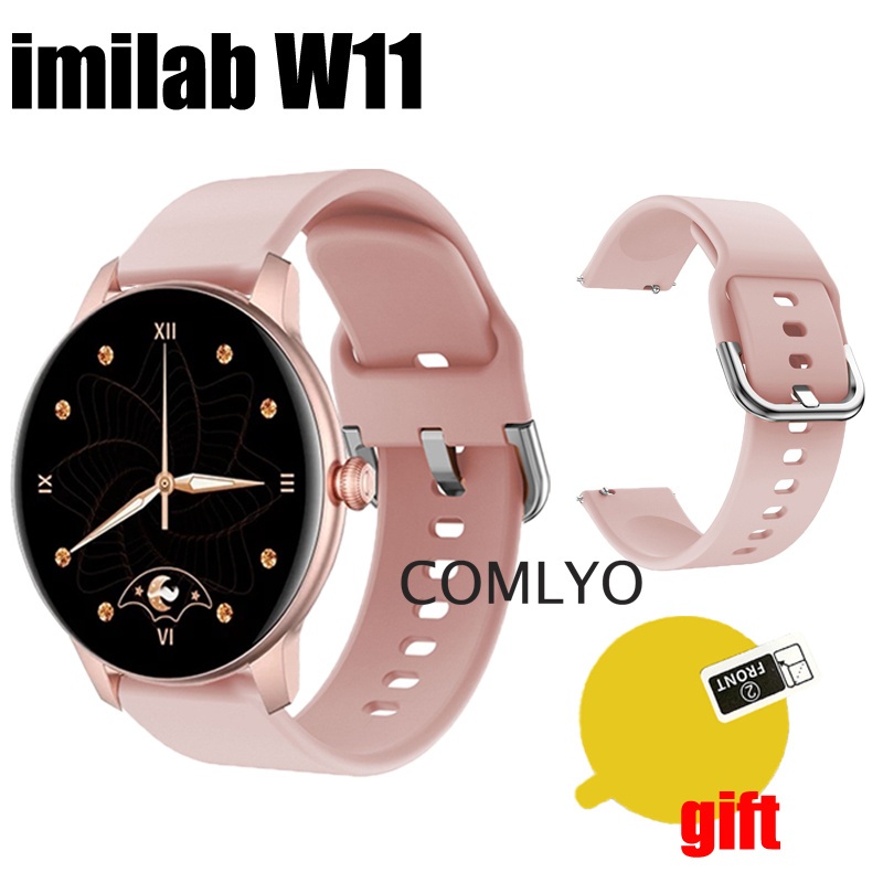 สําหรับ imilab W11 สายซิลิโคน นิ่ม สมาร์ทวอทช์ ผู้หญิง เลดี้ กีฬา ฟิล์มกันรอยหน้าจอ