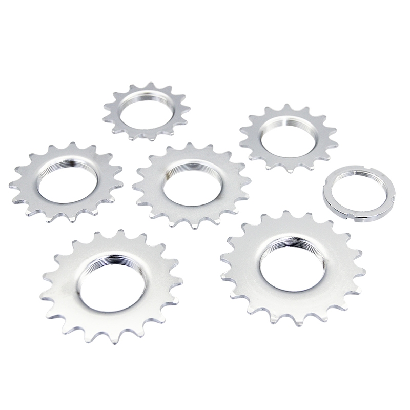 Polso 13T/14T/15T/16T/17T/18T เกียร์คงที่จักรยานล้อ Cogs Sprocket & Lockring จักรยาน Freewheel Cogs Hub ล็อค