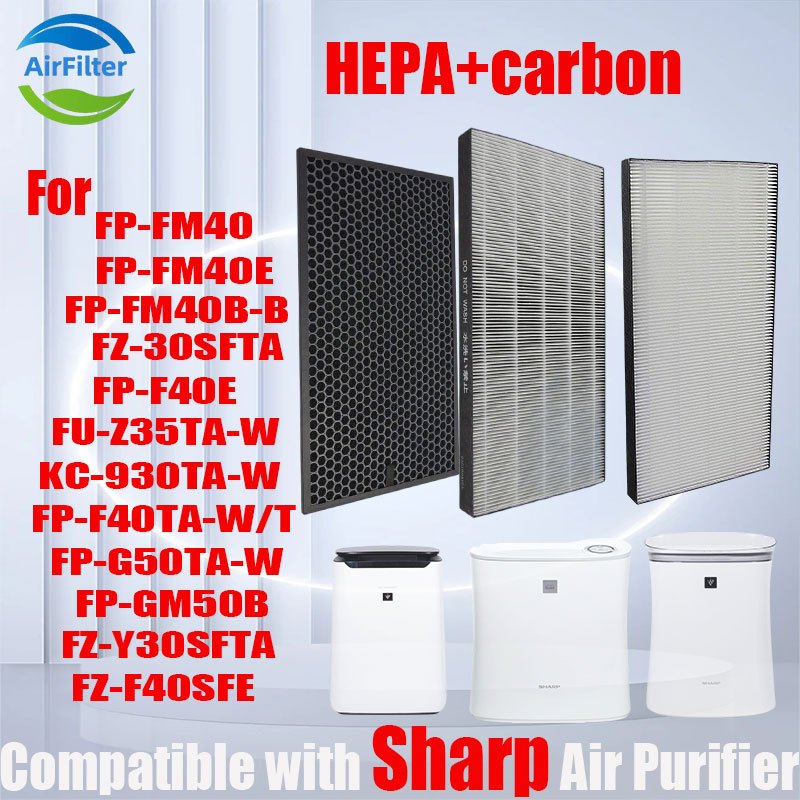 🔥ของแท้ 🔥แผ่นกรอง ไส้กรองอากาศ sharp FP-FM40、FZ-30SFTA、FP-F40E、FU-Z35、KC-930TA、FP-F40、FP-G50、FP-GM50、FZ-Y30SFTA、FZ-F40SFE filter