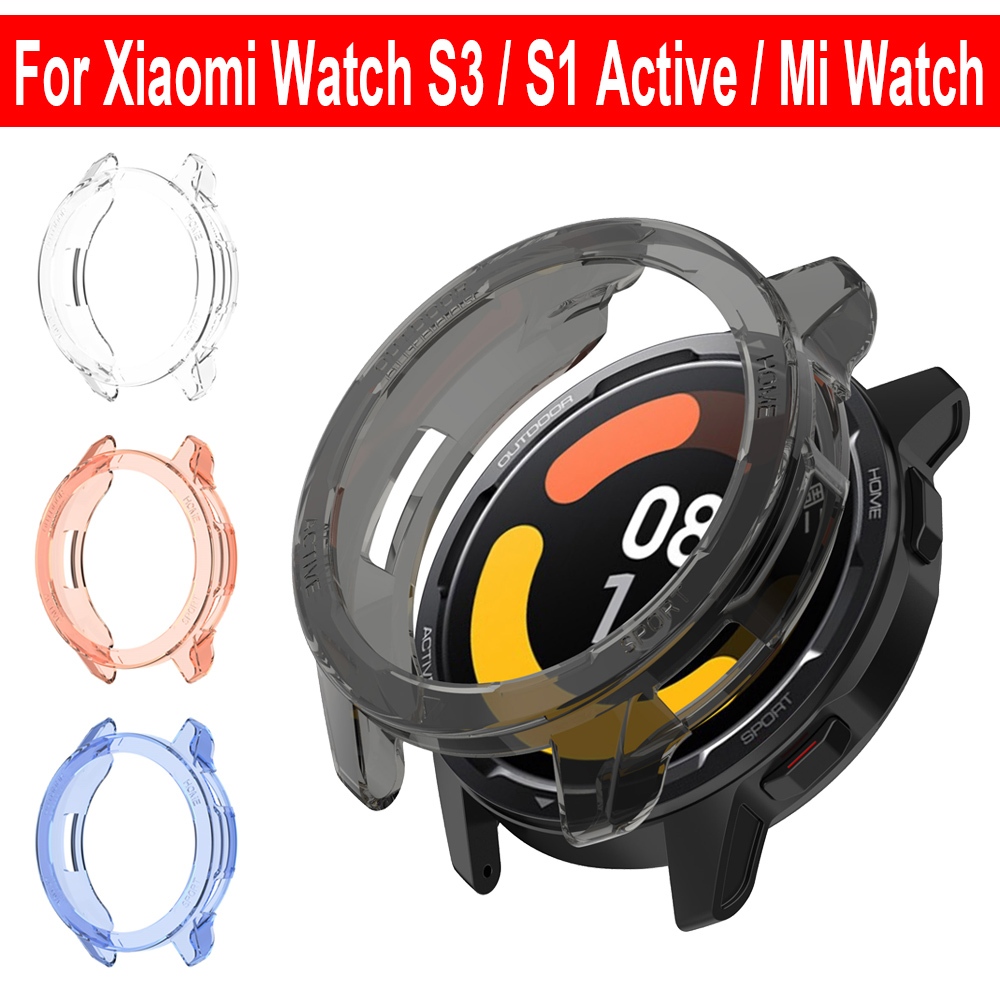 ตัวป้องกันหน้าจอ PC เคสป้องกัน สําหรับ Xiaomi Watch S1 Active / S3 / Mi Watch