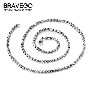 Bravego สร้อยคอโซ่ สเตนเลส ไทเทเนียม ยาว เครื่องประดับแฟชั่น…