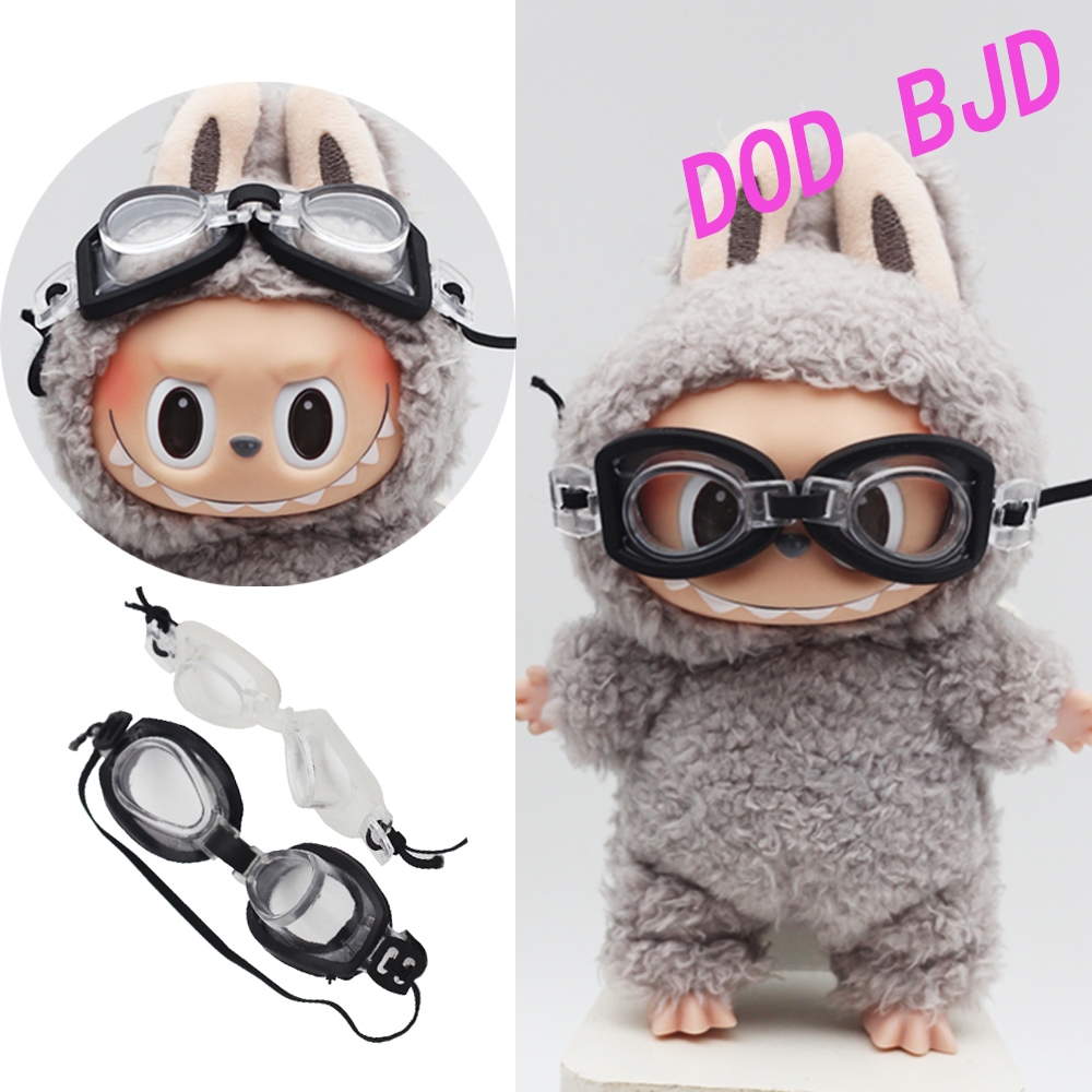 ตุ๊กตาแว่นตา 6.5 ซม.สําหรับ Labubu V1 V2 V3 & DIMOO World & Joke Bear &Bao-ao &Carebears, และ 1/3 ตุ๊กตา BJD และ MellChan ตุ๊กตาแว่นตาของเล่นแว่นตาพลาสติกแว่นตาอุปกรณ์เสริม - รูปที่ 6