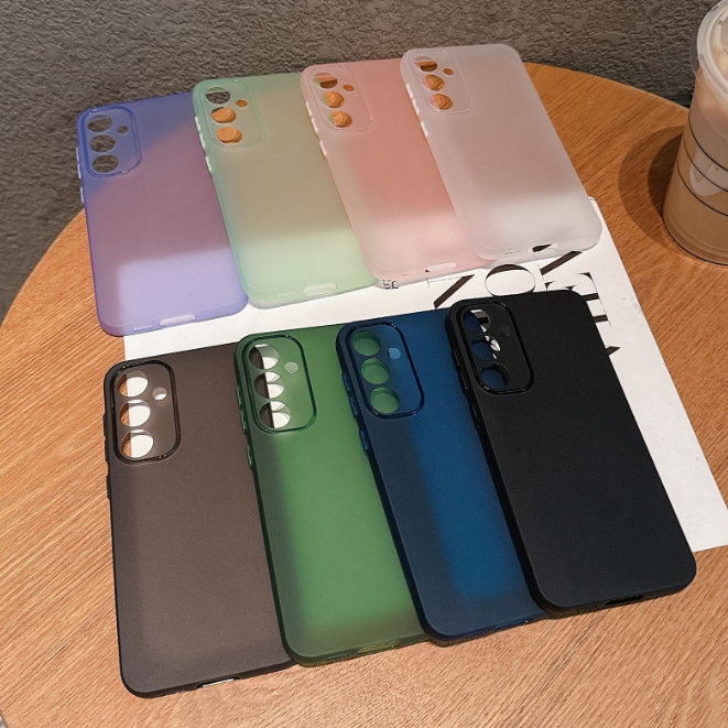 นิ่มฝ้า TPU บางเฉียบสําหรับสัมผัสสบาย ป้องกันการตก กันลื่น และเคสโทรศัพท์ลายนิ้วมือเหมาะสําหรับ Samsung Galaxy S21 S22 S23 S24 Plus Ultra 21FE 23FE