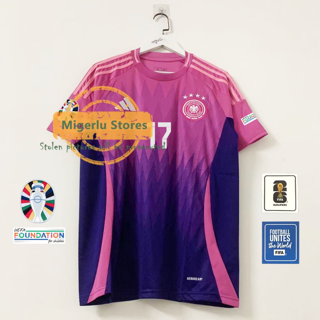เสื้อกีฬาแขนสั้น ลายทีมเยอรมนี 24 25 ไซซ์ S - 4XL