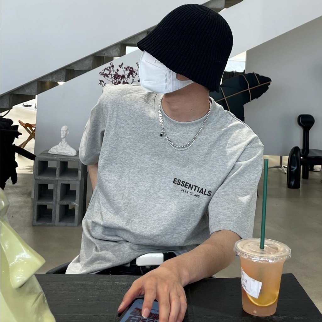 เสื้อยืดแขนสั้น ผ้าฝ้าย ทรงหลวม สําหรับผู้ชาย
