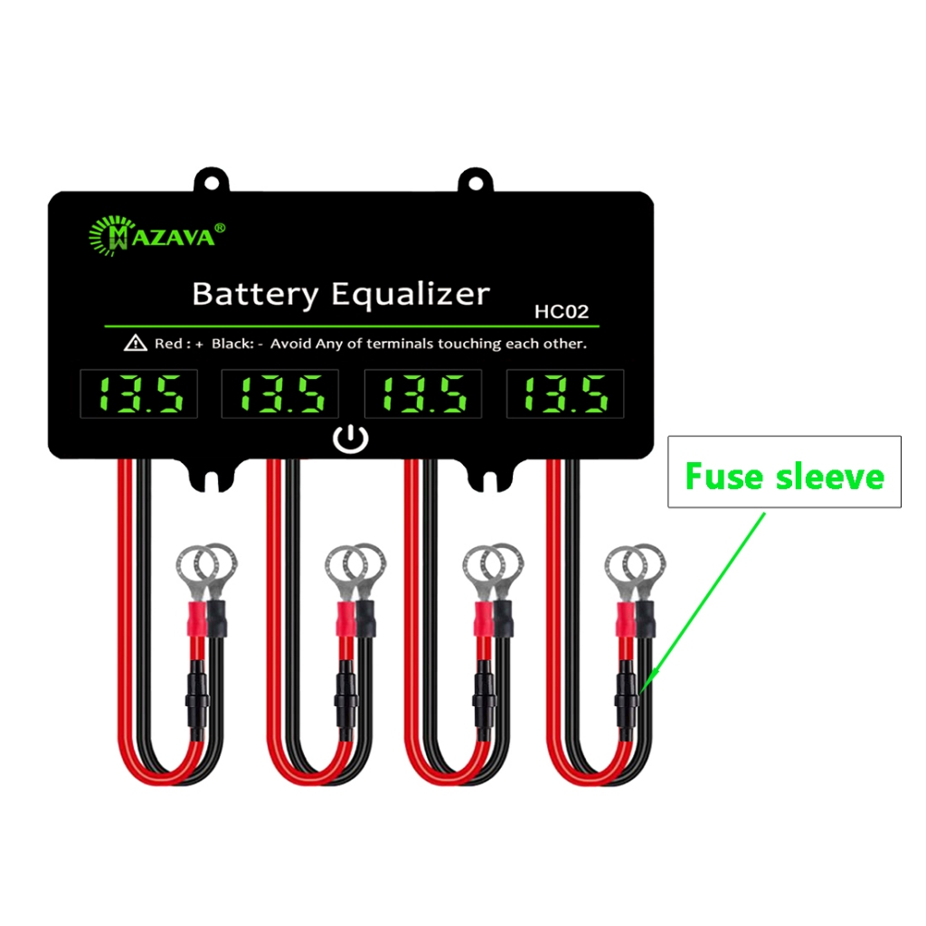 Mazava HC02 อีควอไลเซอร์แบตเตอรี่ สําหรับตัวปรับสมดุลแรงดันแบตเตอรี่ 12 24 36 48V 4S