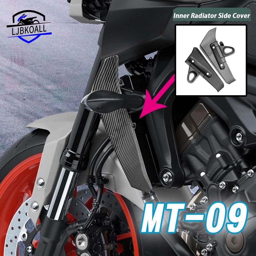 Ljbkoall MT09 ฝาครอบหม้อน้ํารถจักรยานยนต์ สําหรับ Yamaha MT-09 2017 2018 2019 2020