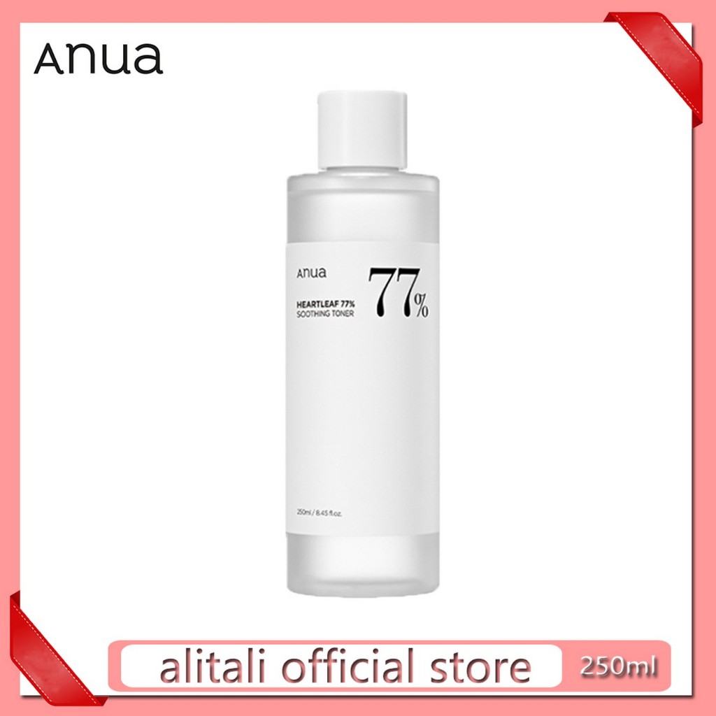 ANUA HEARTLEAF 77% SOOTHING TONER 250ml Toner suitable for acne-prone skin conditions.
