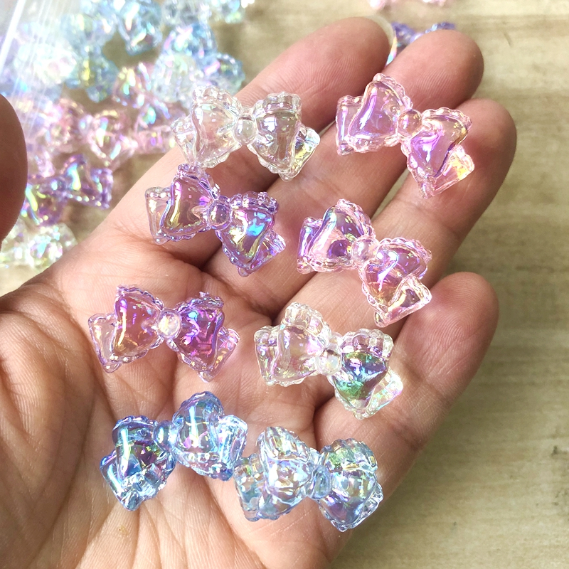 ลูกปัดอะคริลิค ประดับโบว์ DIY อุปกรณ์เสริม 20 ชิ้น